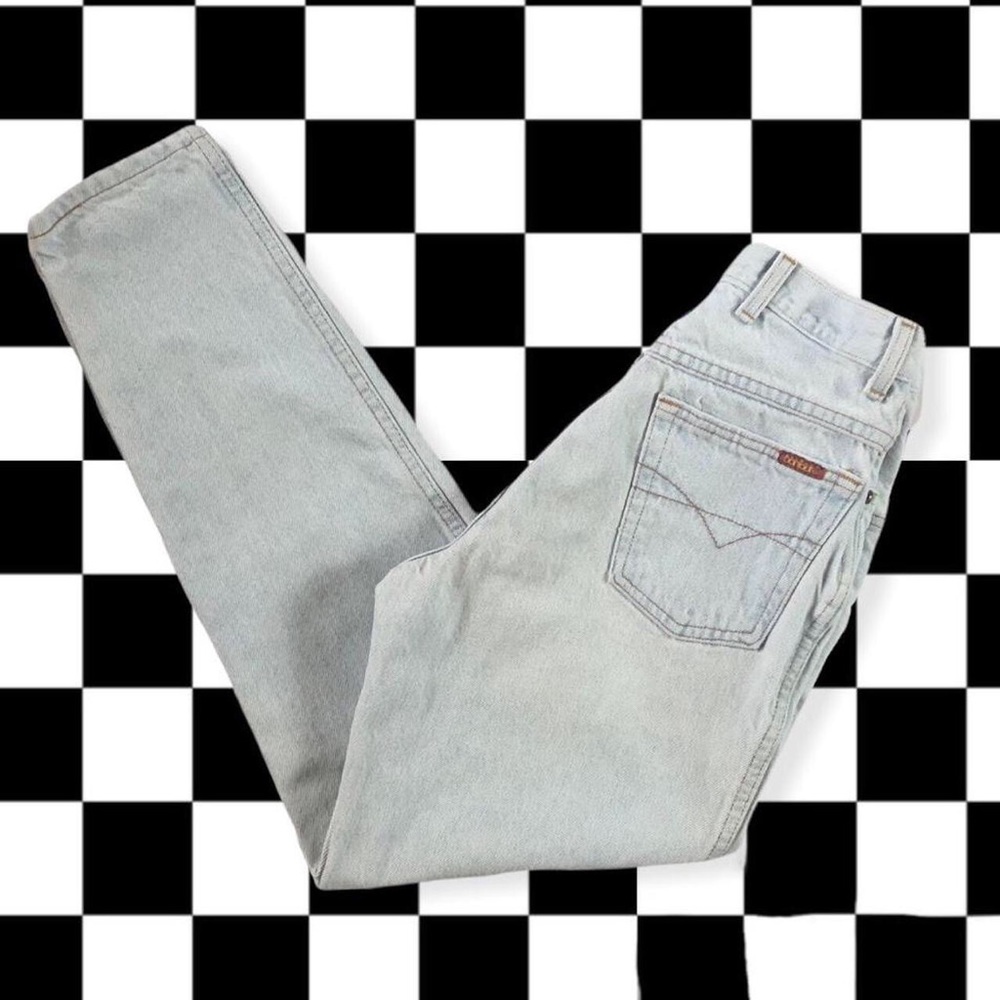 Vintage Bonjour Light Wash Mom Jeans